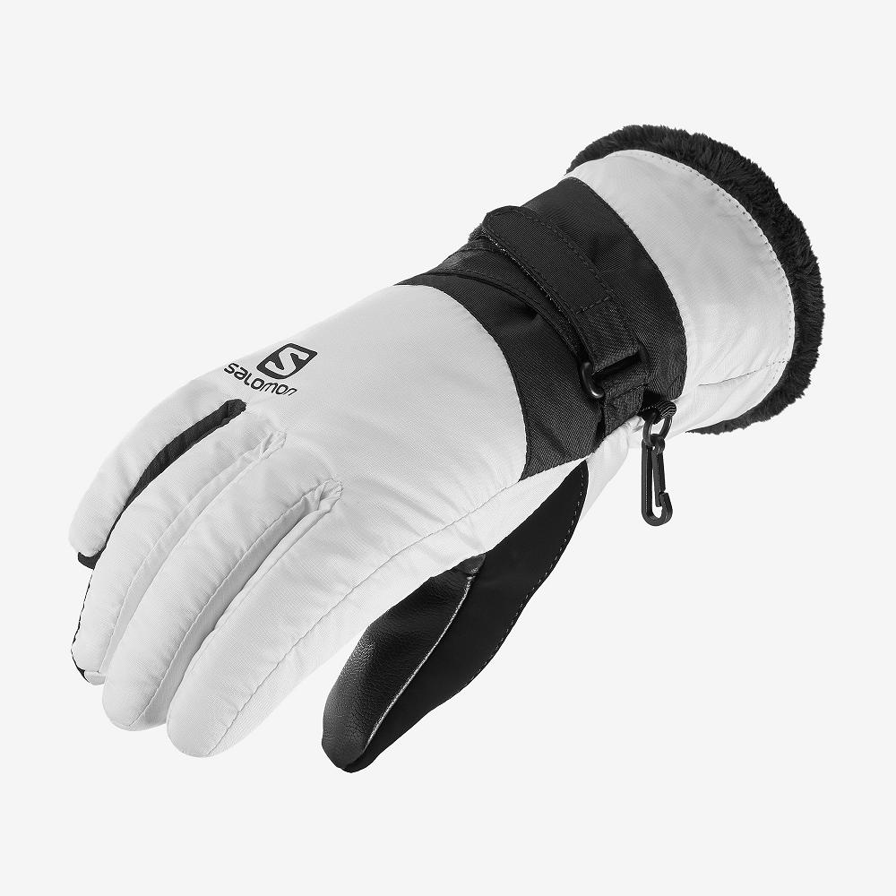 SALOMON FORCE DRY W Philippines - Women's Gloves - White | 654870-SZU